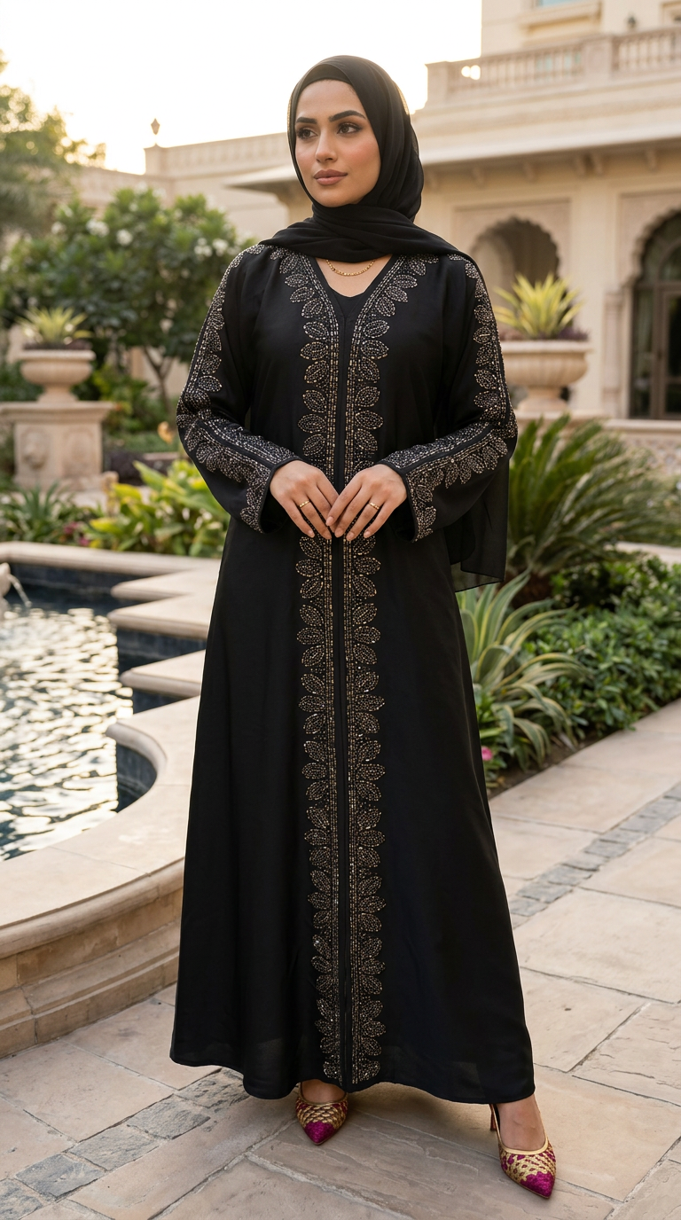 Luxury Beaded Abaya