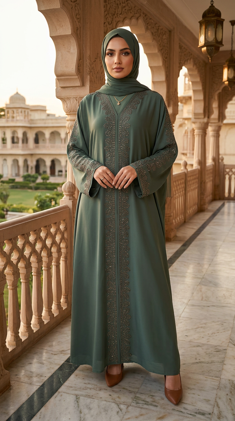 Luxury Beaded Abaya