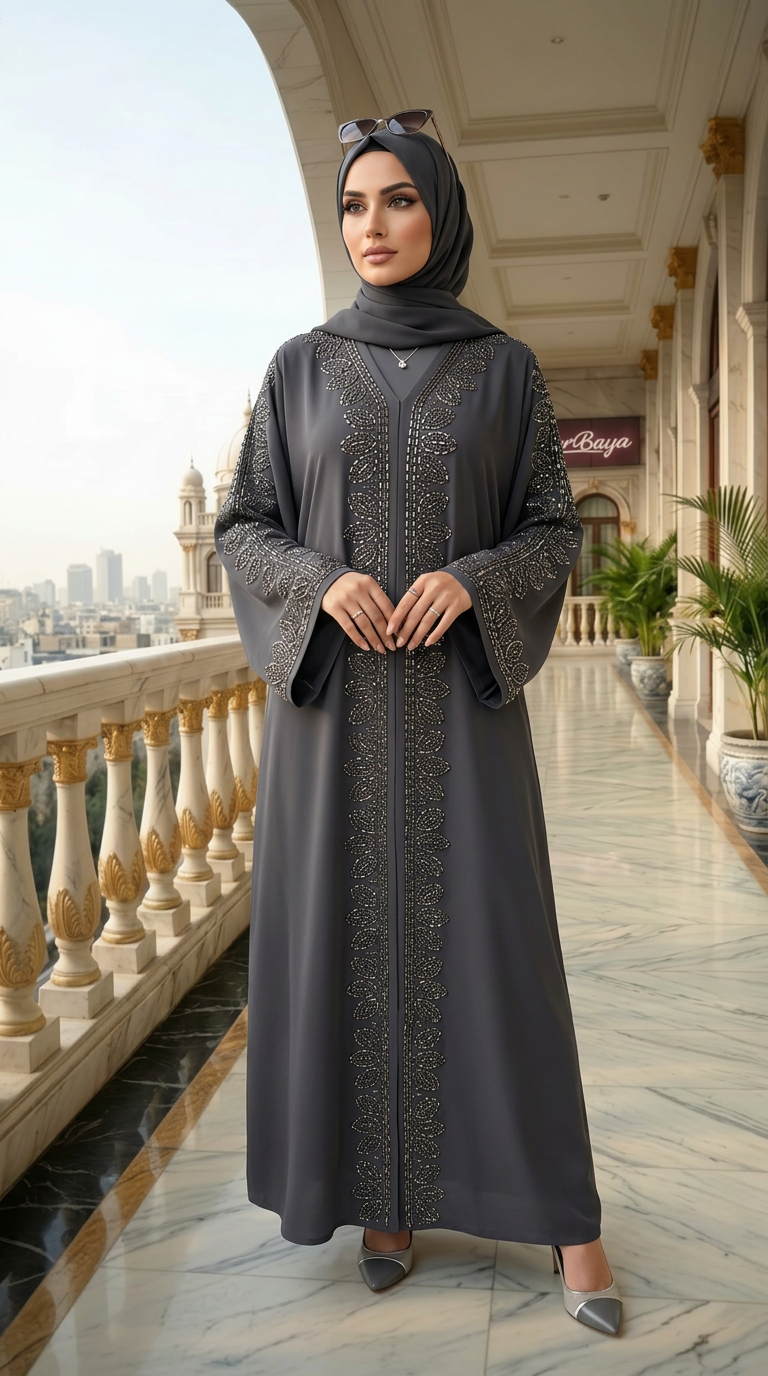 Luxury Beaded Abaya