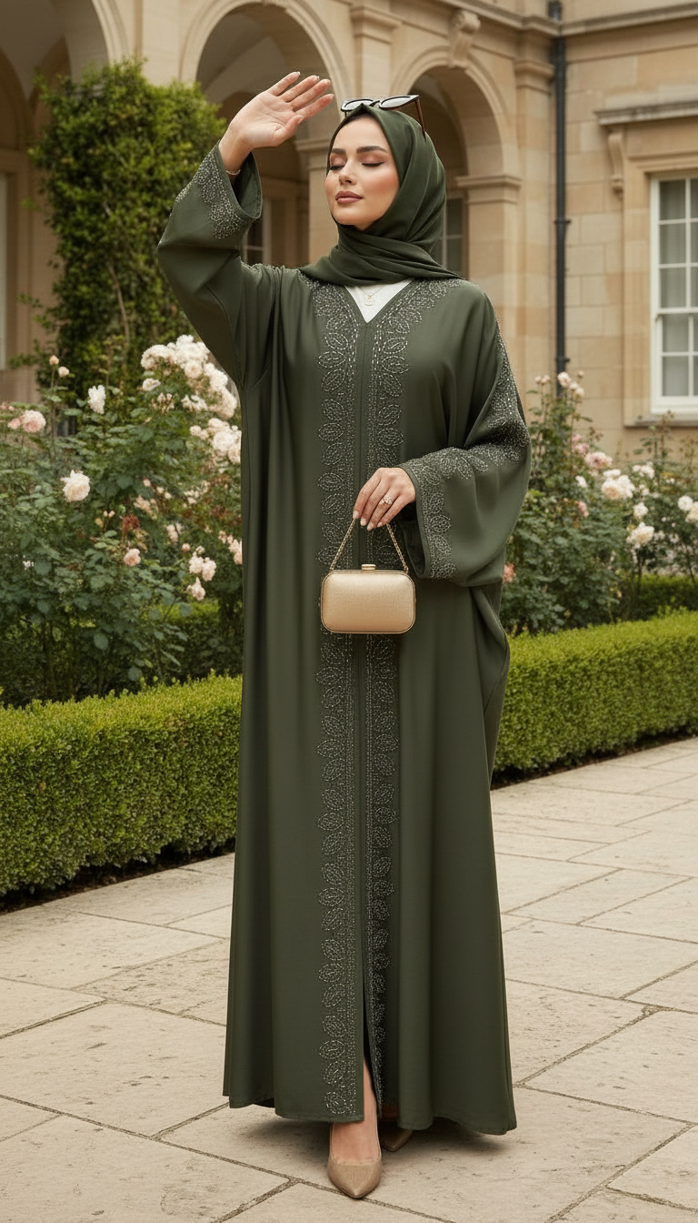 Luxury Beaded Abaya