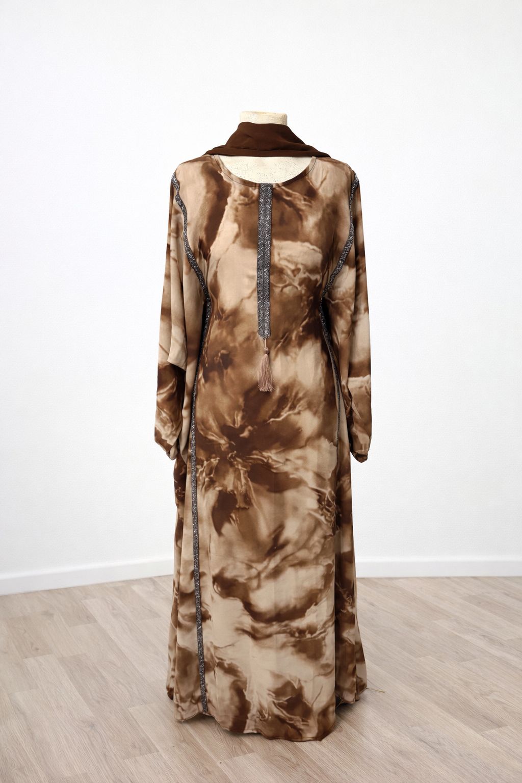 Marwah Marble Batwing Abaya