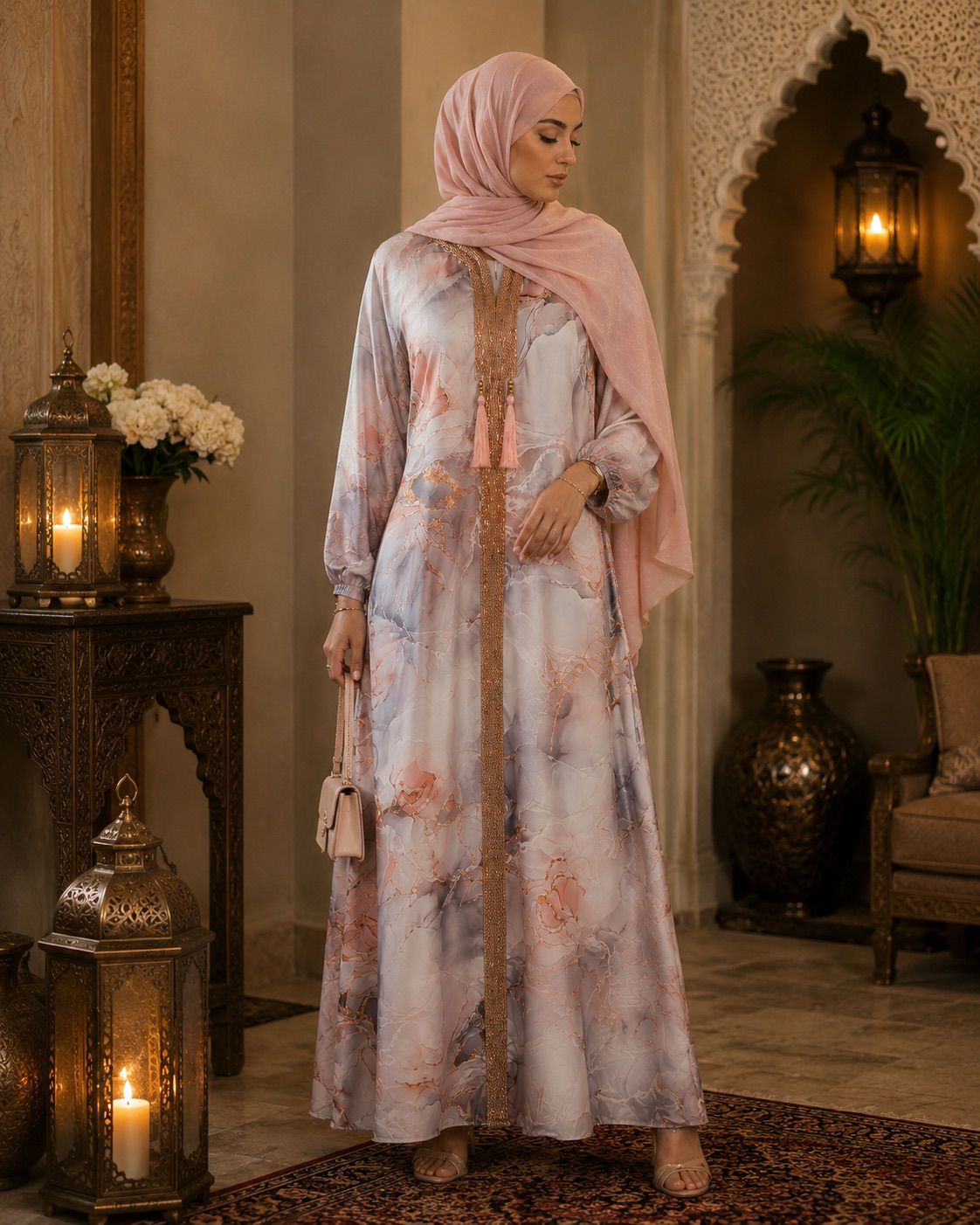 Sana Marble Abaya