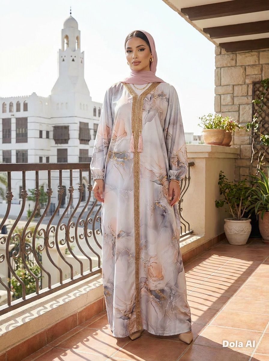 Sana Marble Abaya